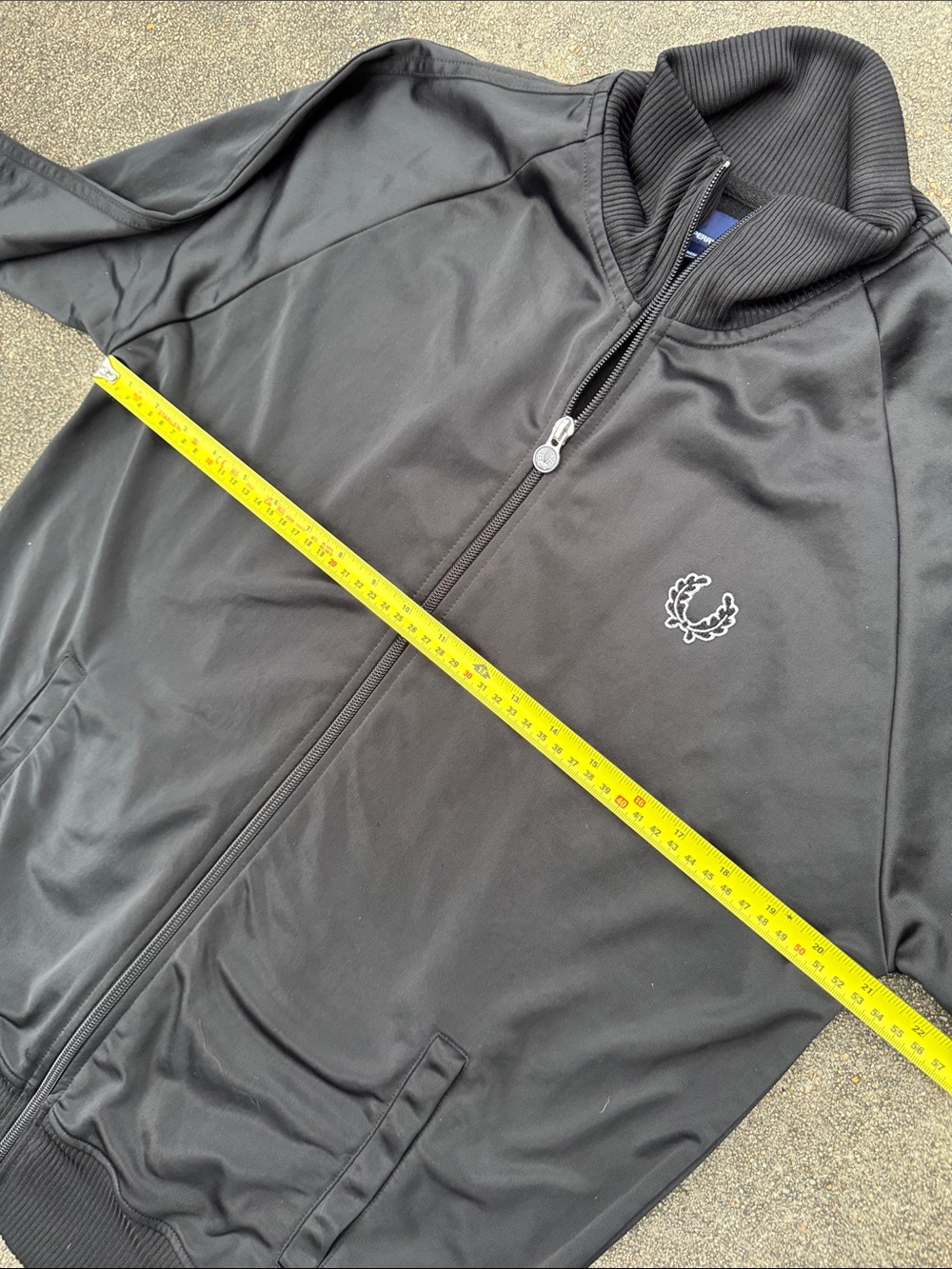 Fred Perry Black Track Jacket - Picture 7 of 8